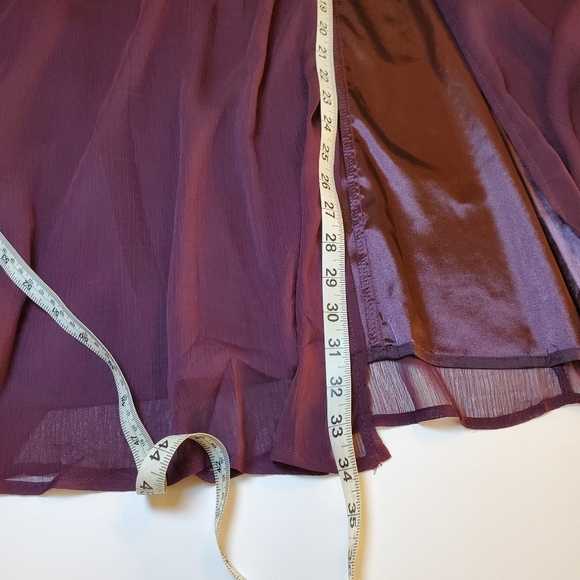 NWOT Lulus Enchant My Love Dark Purple V-Neck Long Sleeve Maxi Dress Sz S - Picture 11 of 13